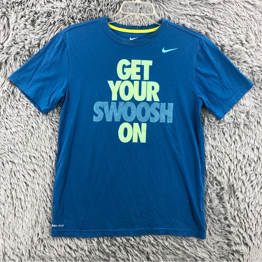Nike Tshirt Mens Medium Dri Fit Get Your Swoosh On Shirt